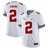 Ohio State Buckeyes 2 Malcolm Jenkins White Nike College Football Jersey Dzhi,baseball caps,new era cap wholesale,wholesale hats